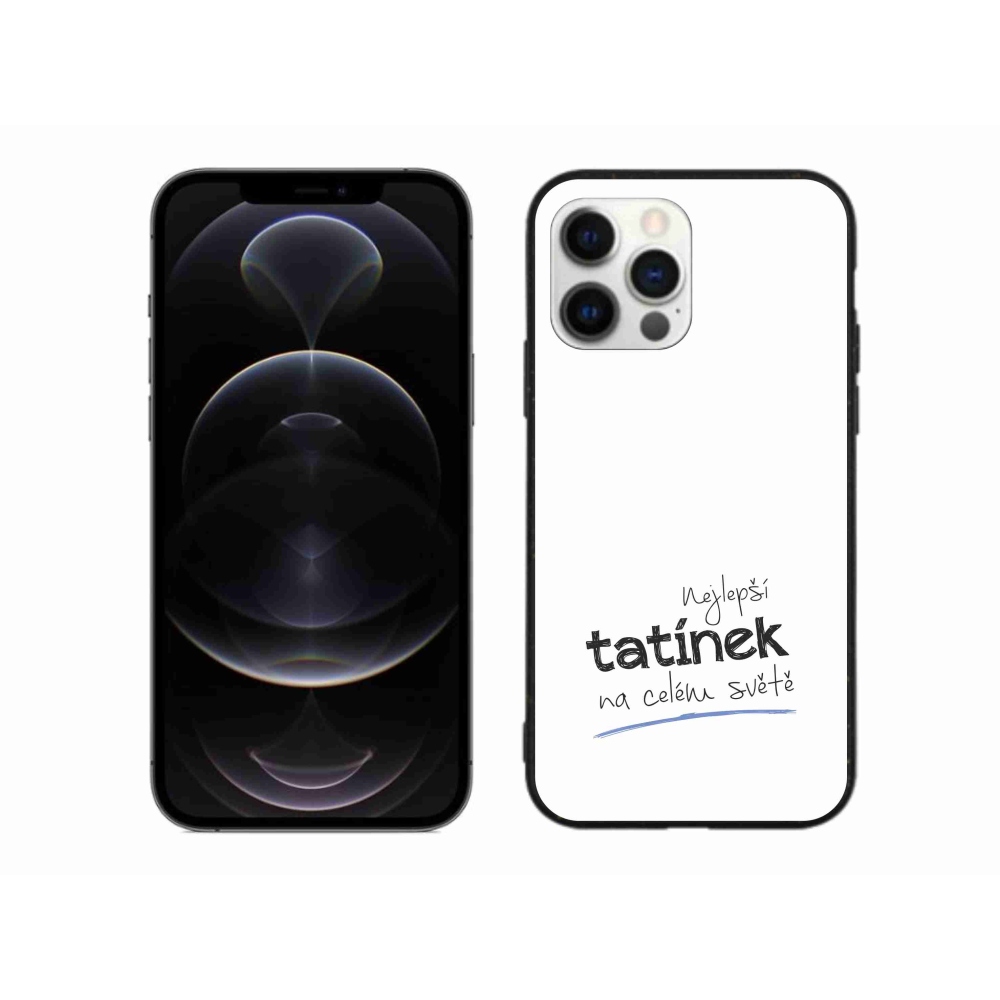 Gélový kryt mmCase na iPhone 12 Pro Max - najlepší otecko 4 biele pozadie