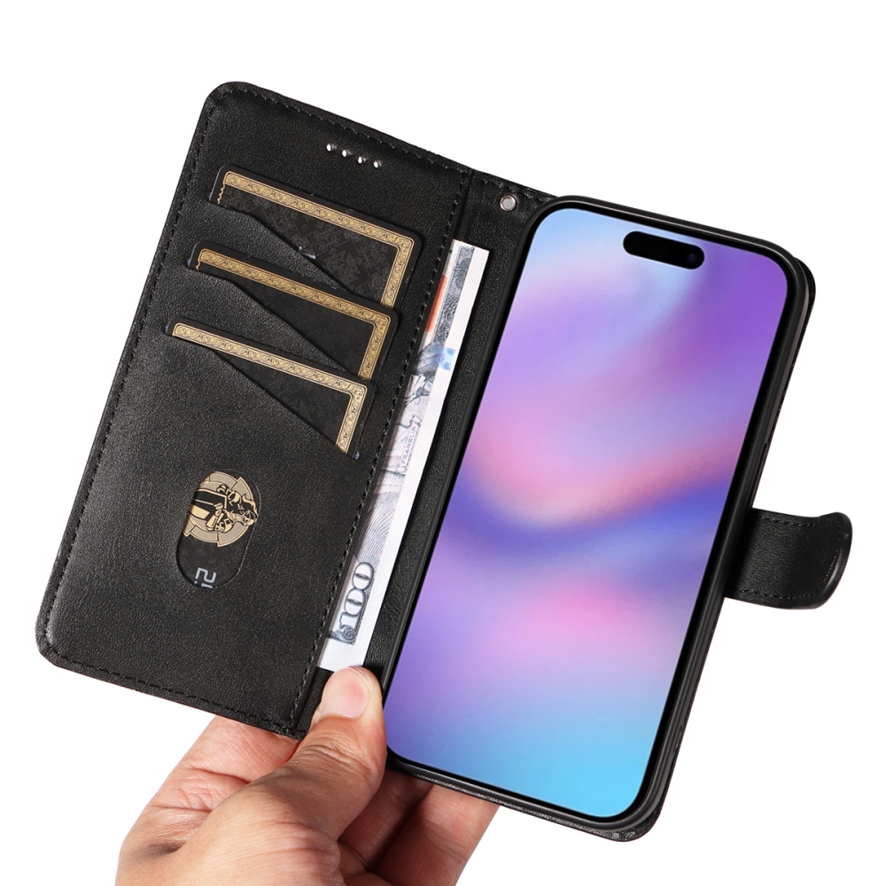 T-Shape knižkové púzdro na iPhone 17 - čierne