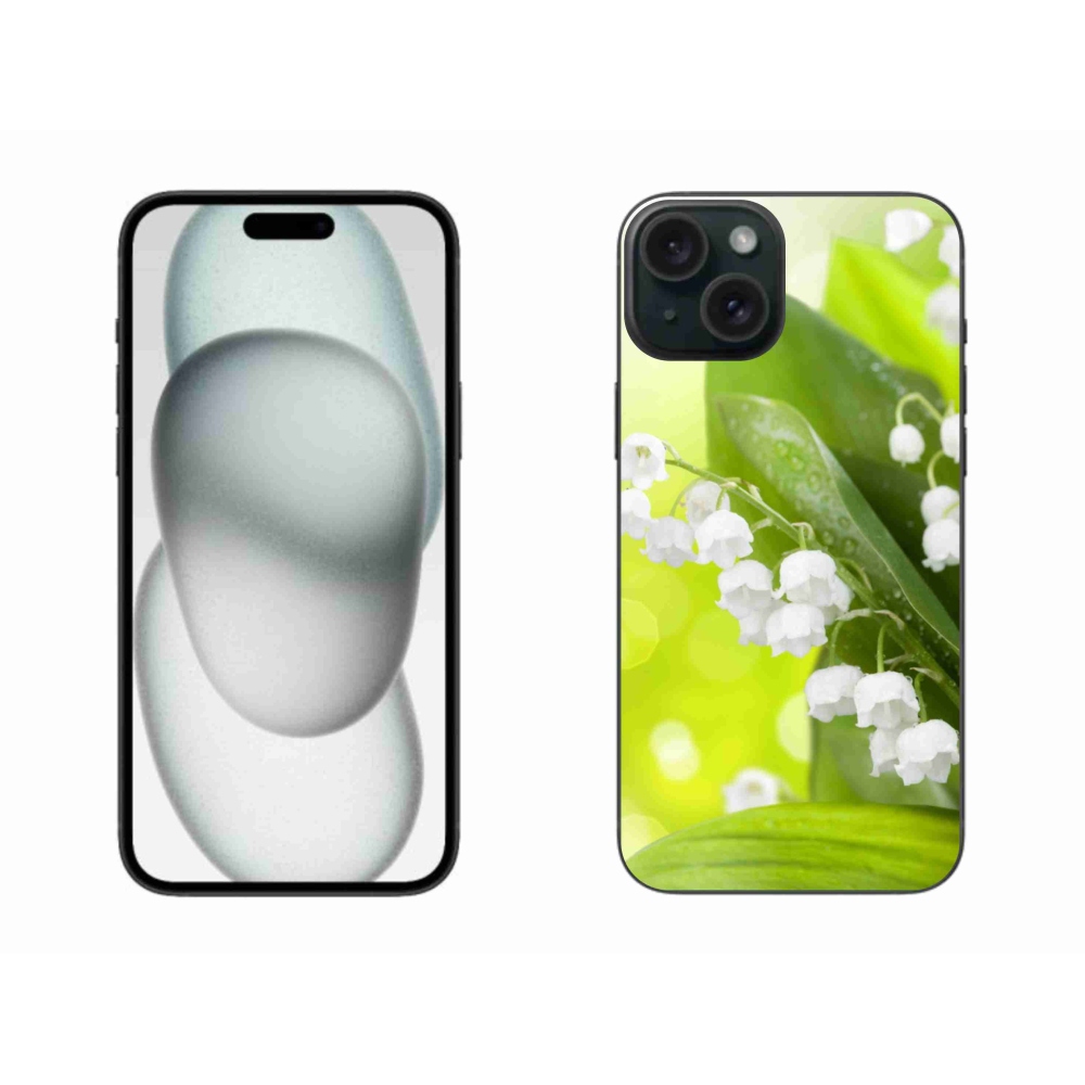 Gélový kryt mmCase na iPhone 15 Plus - konvalinka