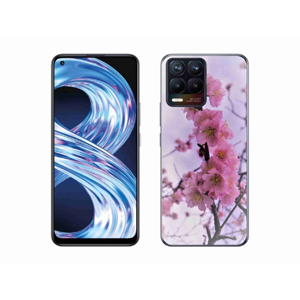 Gélový kryt mmCase na Realme 8 Pro - kvety 7