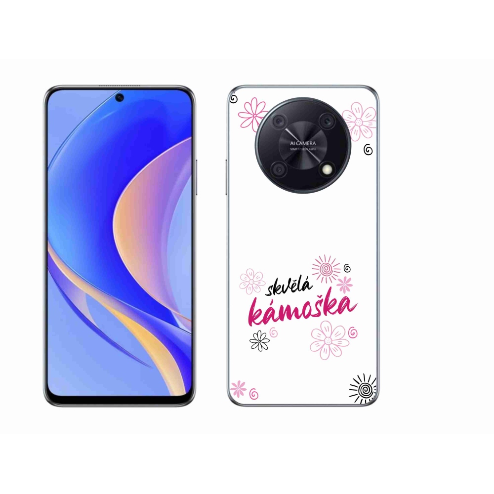 Gélový kryt mmCase na Huawei Nova Y90 - skvelá kamoška biele pozadie