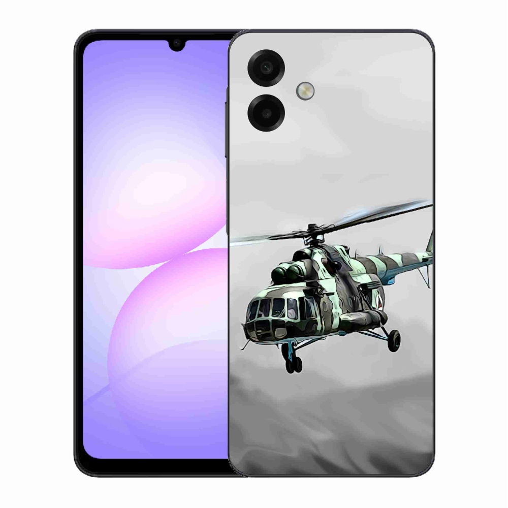 Gélový kryt mmCase na Samsung Galaxy A07 4G - vojenský vrtuľník