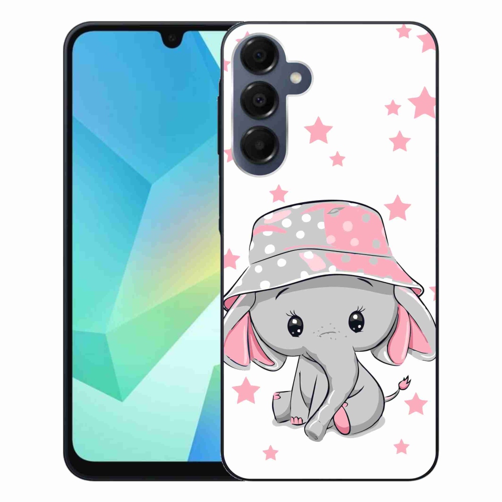 Gélový kryt mmCase na Samsung Galaxy A16 4G/5G - ružový slon