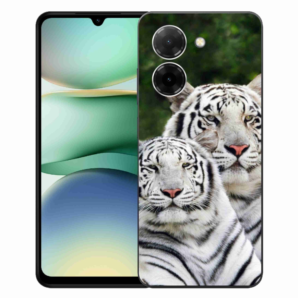 Gélový kryt mmCase na Xiaomi Redmi A5 (171.7x77.8x8.3mm) - bieli tigre