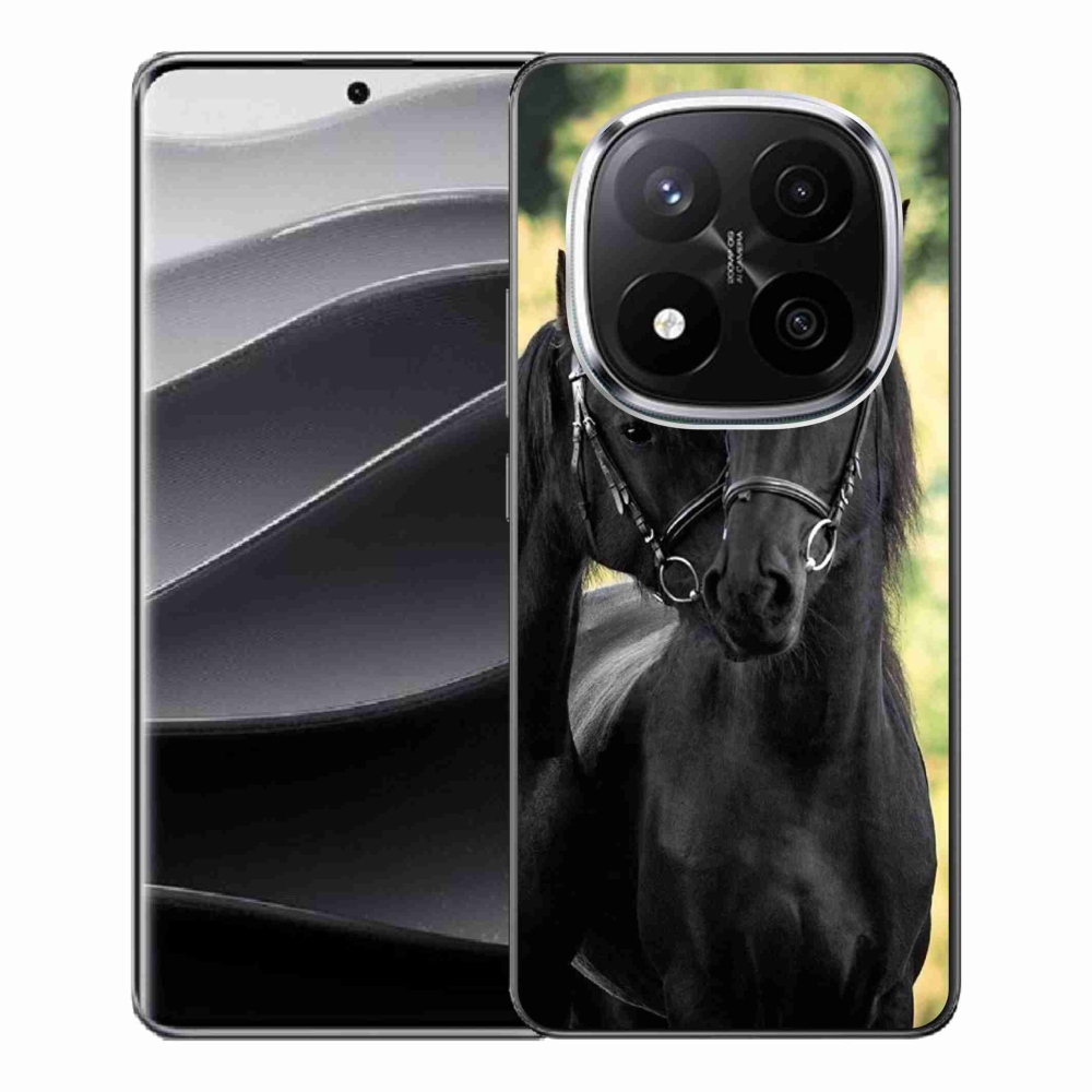 Gélový kryt mmCase na Xiaomi Redmi Note 14 Pro+ 5G - dva čierne kone