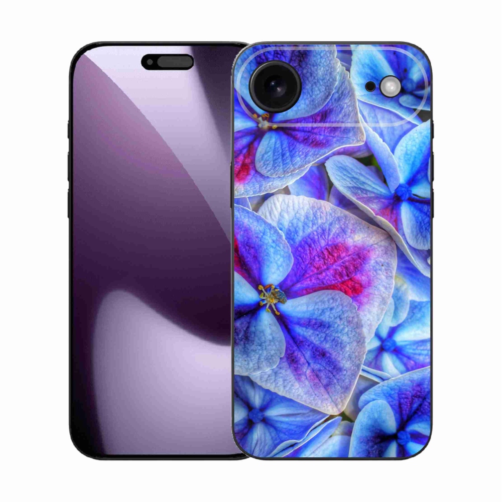 Gélový kryt mmCase na iPhone 17 Air - modré kvety 1