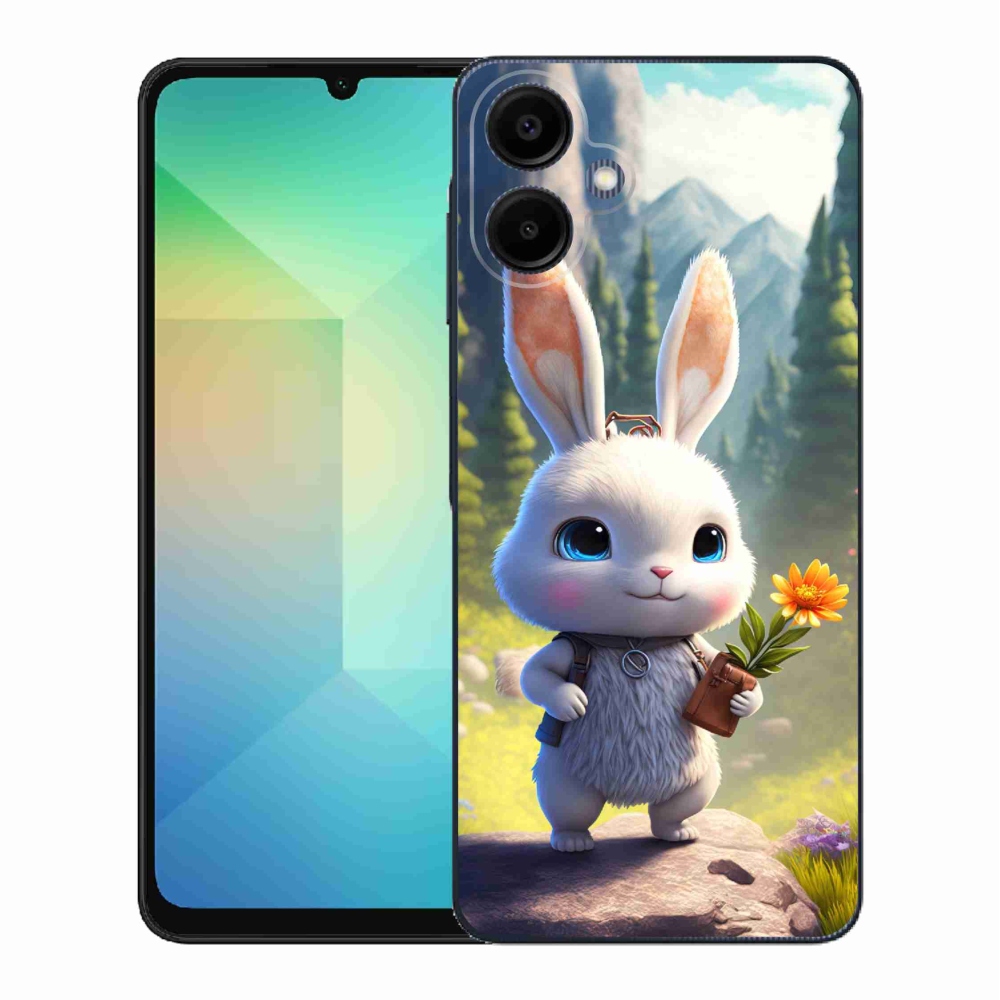 Gélový kryt mmCase na Samsung Galaxy A06 4G - roztomilý zajačik