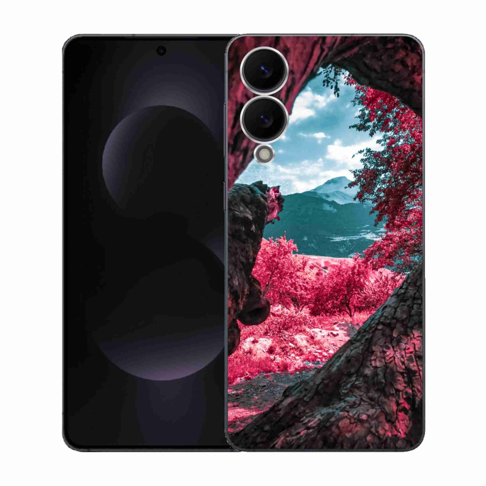 Gélový kryt mmCase na Samsung Galaxy S25 Edge - výhľad na hory