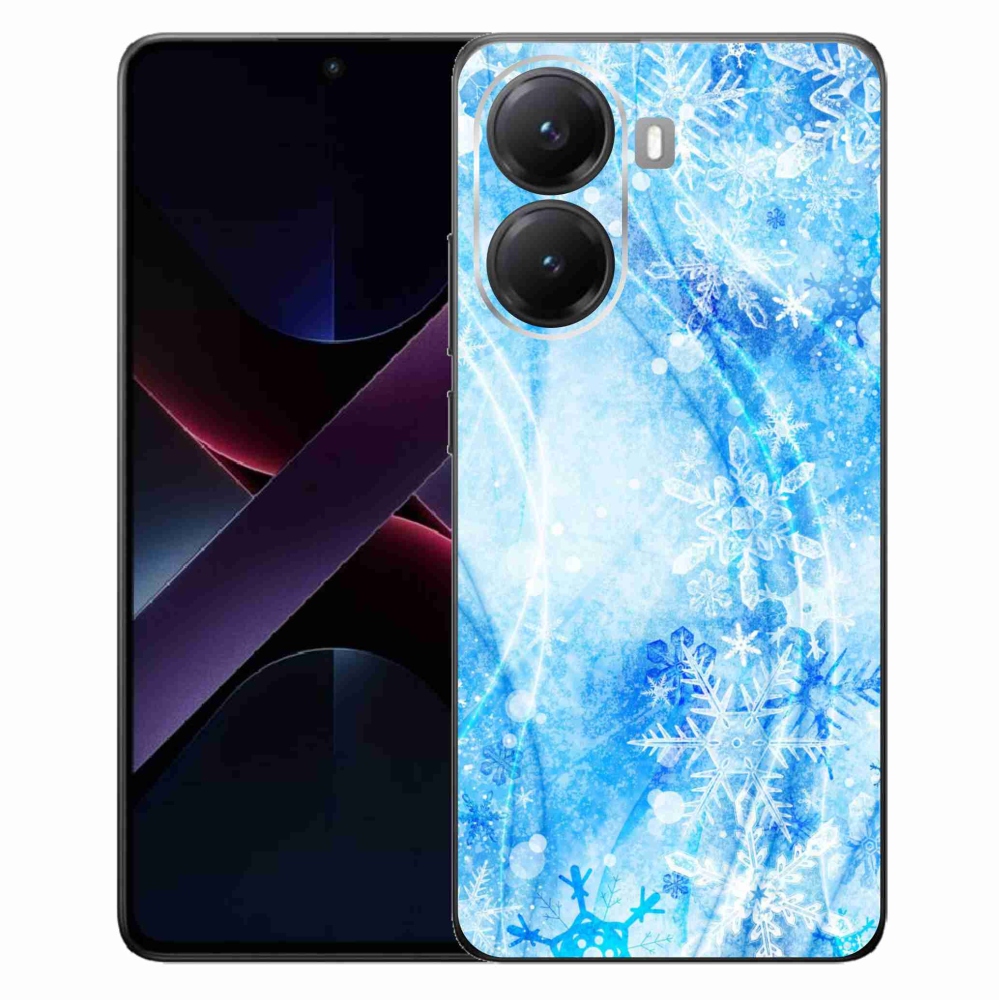 Gélový kryt mmCase na Xiaomi Poco X7 Pro 5G - snehové vločky