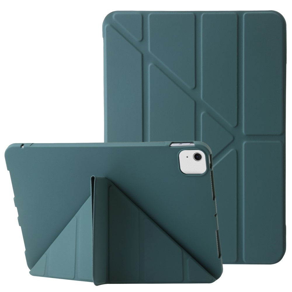 Origamis inteligentné polohovacie puzdro na tablet iPad Air 13 (2024)/(2025) - tmavozelené