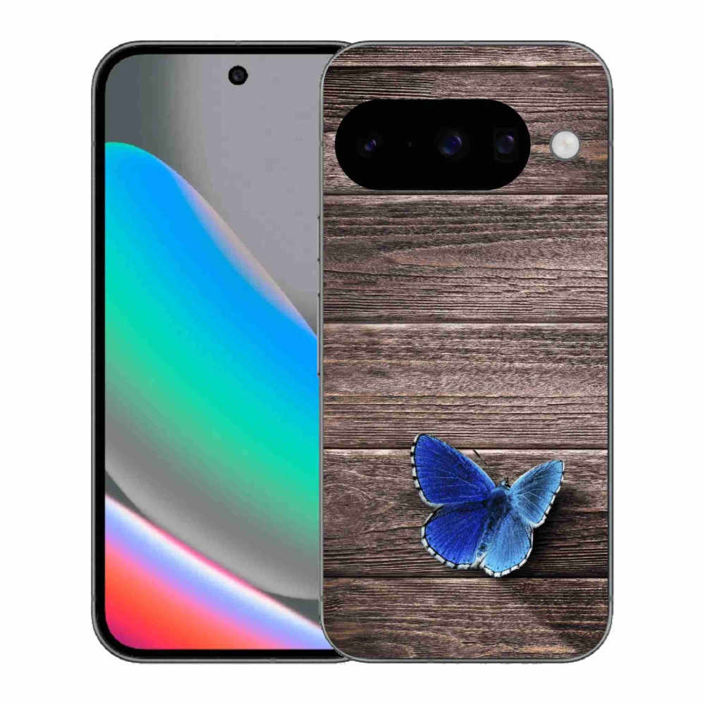 Gélový kryt mmCase na Google Pixel 10 - modrý motýľ 1