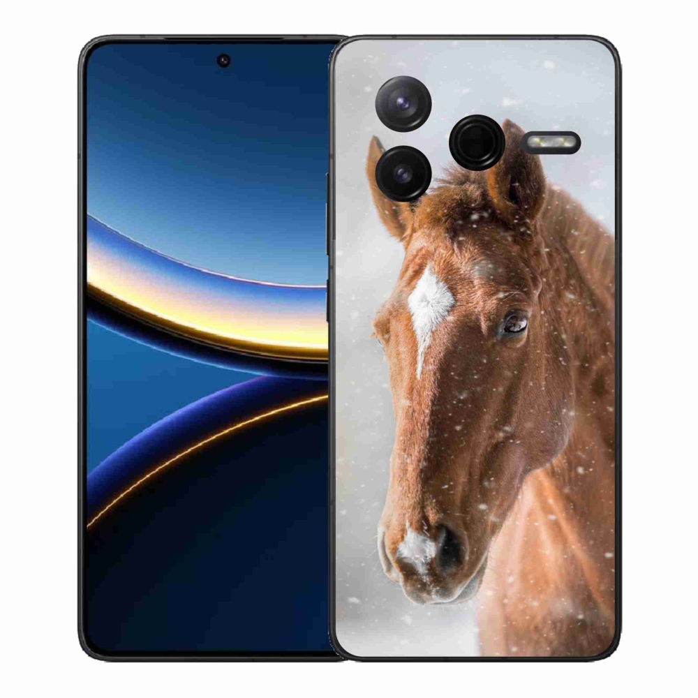 Gélový kryt mmCase na Xiaomi Poco F7 Pro - hnedý kôň 2