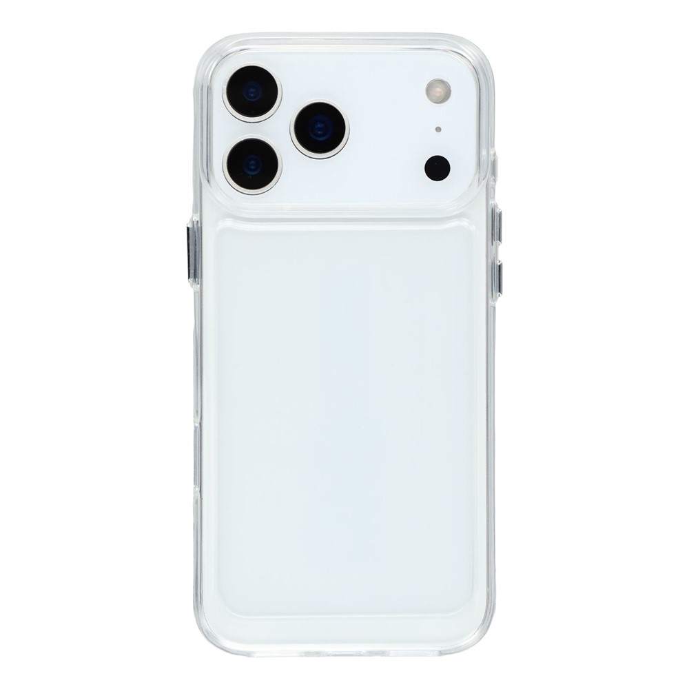 Gélový obal s pevným chrbtom na iPhone 17 Pro Max - priehľadný