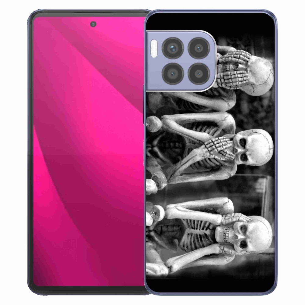 Gélový kryt mmCase na T-Mobile T Phone 2 Pro - kostlivci