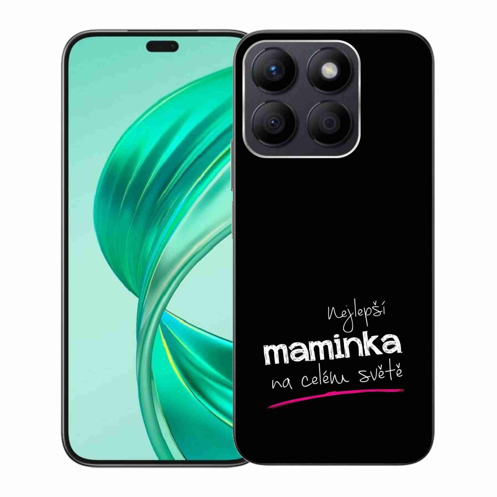 Gélový kryt mmCase na Honor X8b - najlepšia mamička 4 čierne pozadie