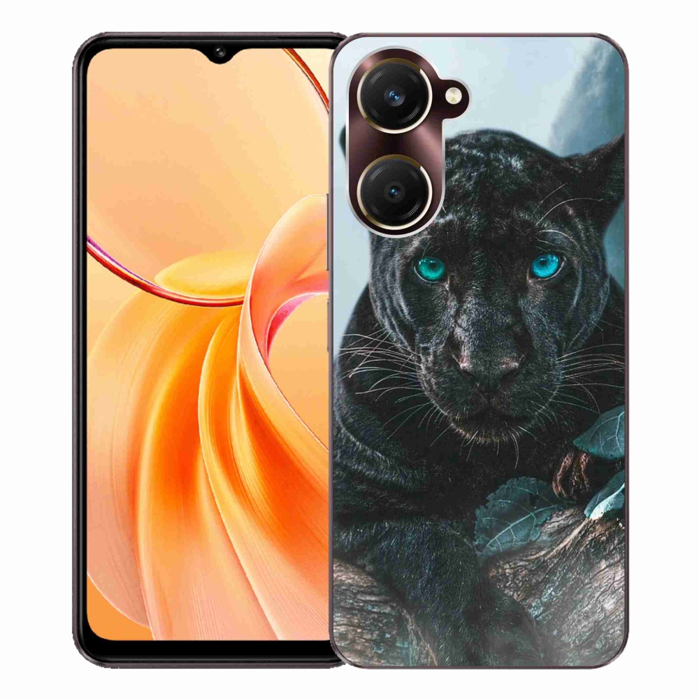 Gélový kryt mmCase na Vivo Y28s 5G - čierny panter