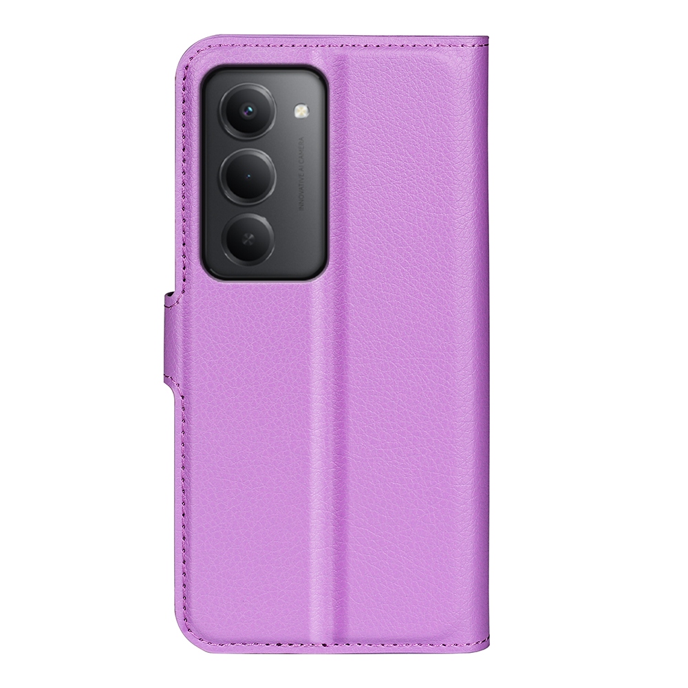 Litchi knižkové puzdro na Xiaomi Redmi 15 4G/5G (171mm) - fialové