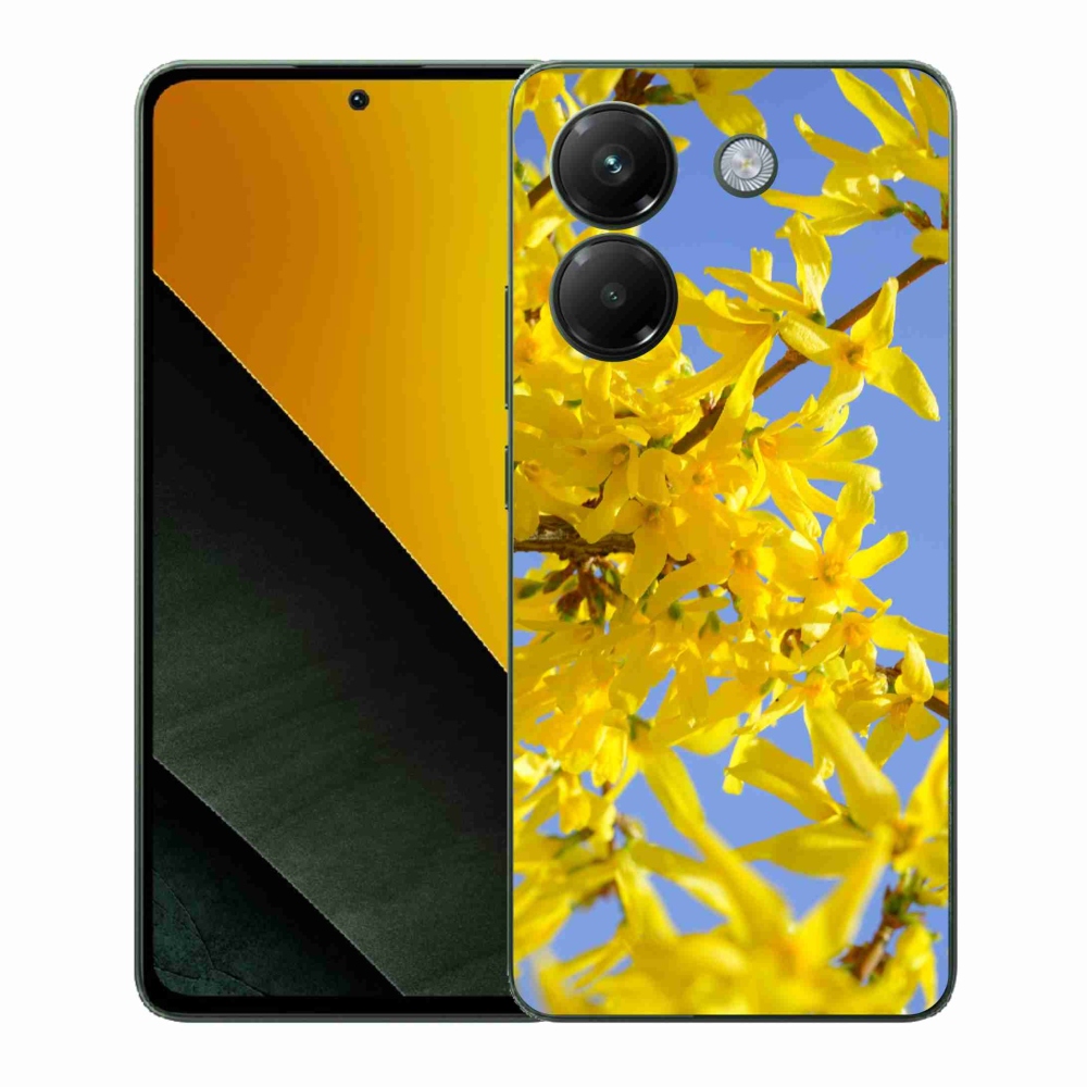 Gélový kryt mmCase na Xiaomi Poco M7 Pro 5G - žlté kvety