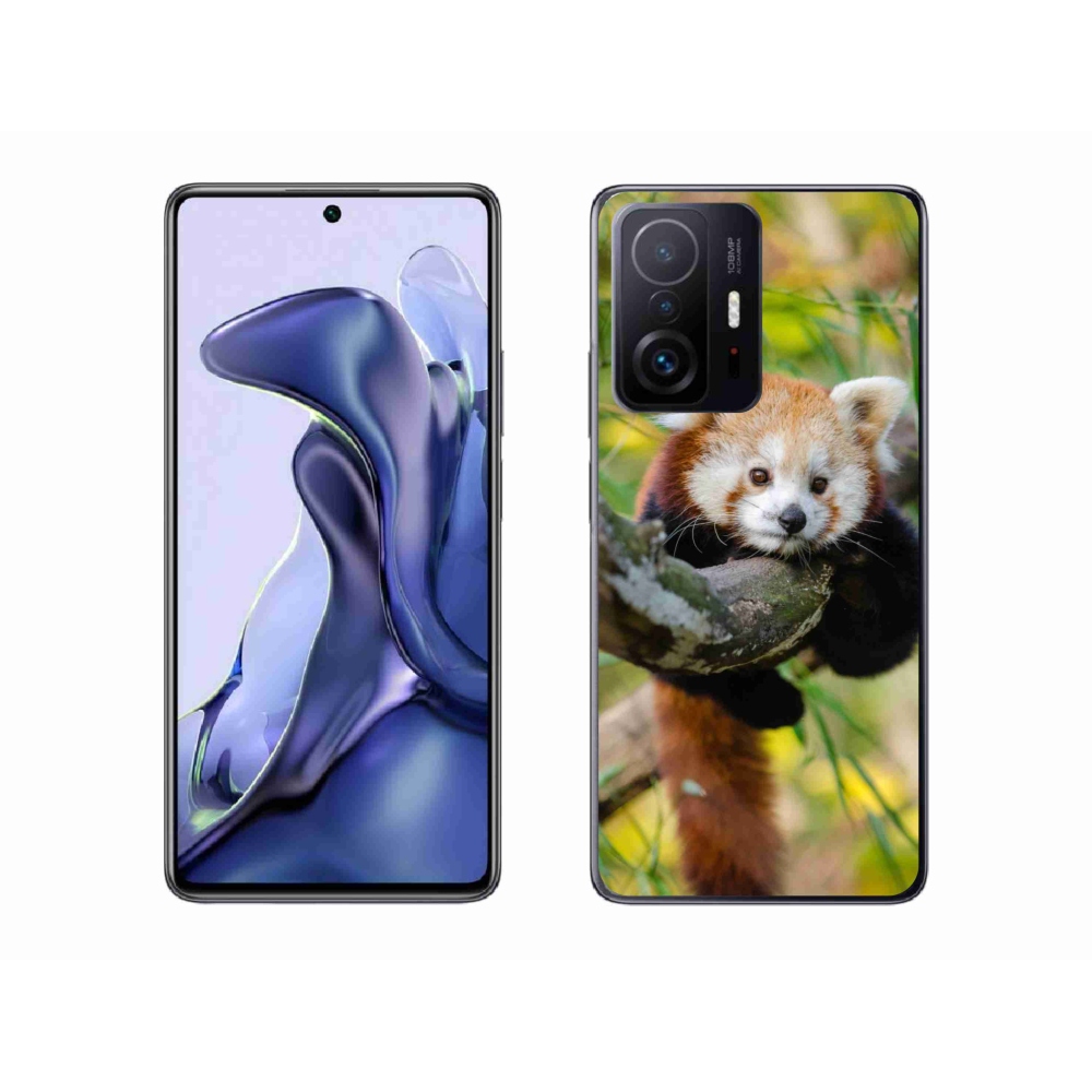 Gélový kryt mmCase na Xiaomi 11T Pro - panda červená