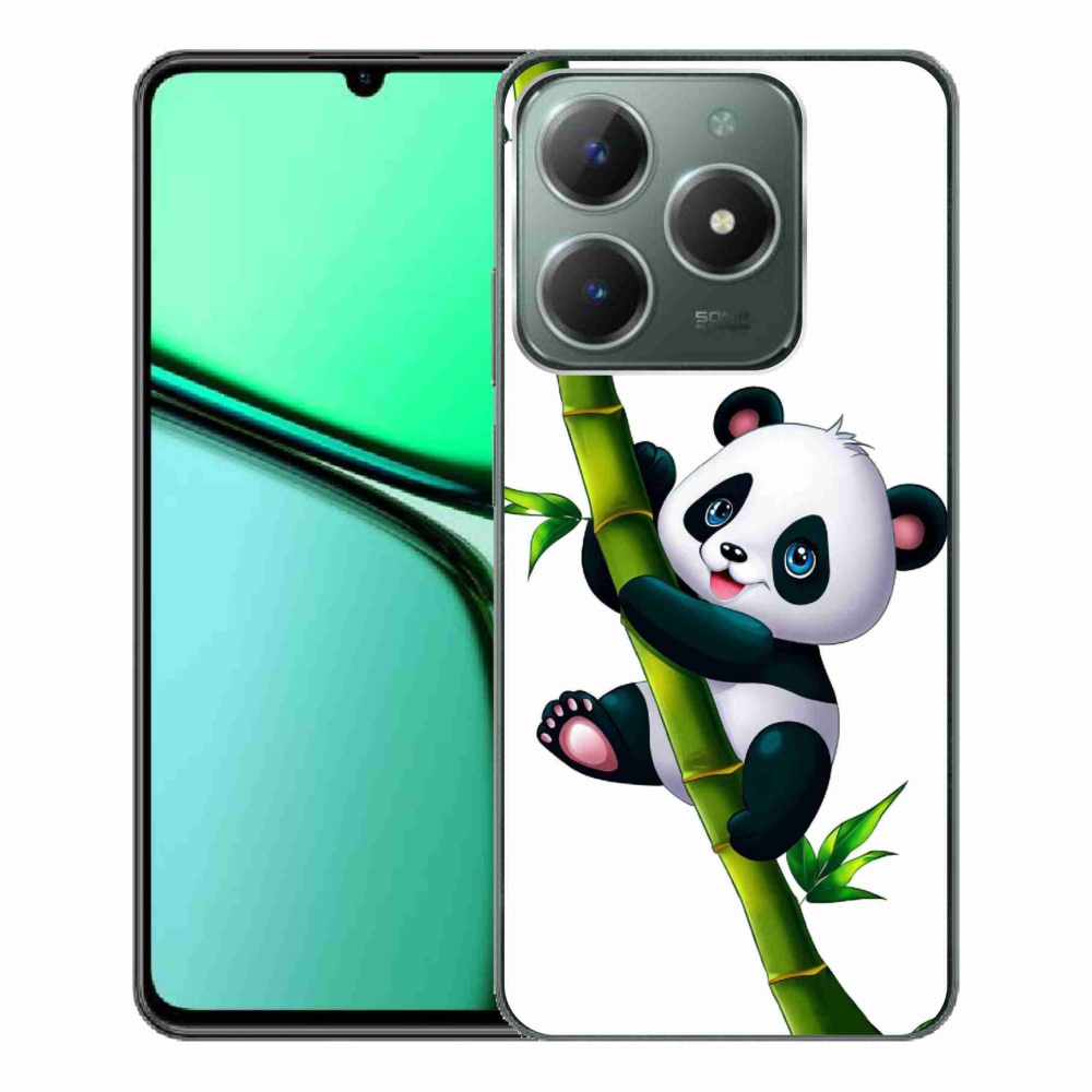 Gélový kryt mmCase na Realme C61 - panda na bambuse
