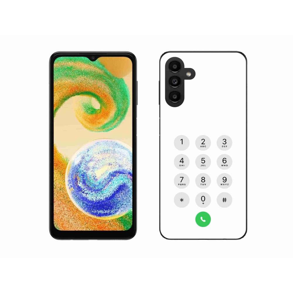 Gélový kryt mmCase na Samsung Galaxy A04s (164.7x76.7x9.1mm) - biely číselník