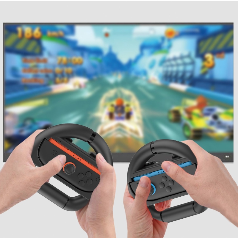 iPega SW2054 Racing Wheel pre JoyCon Ovládače Nintendo Switch 2 Black