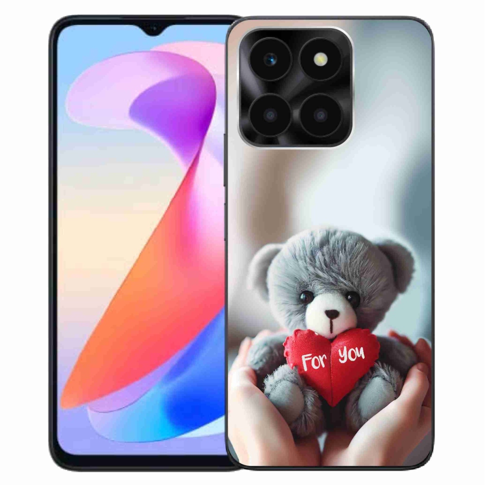 Gélový kryt mmCase na Honor X6a - medvedík pre zamilovaných