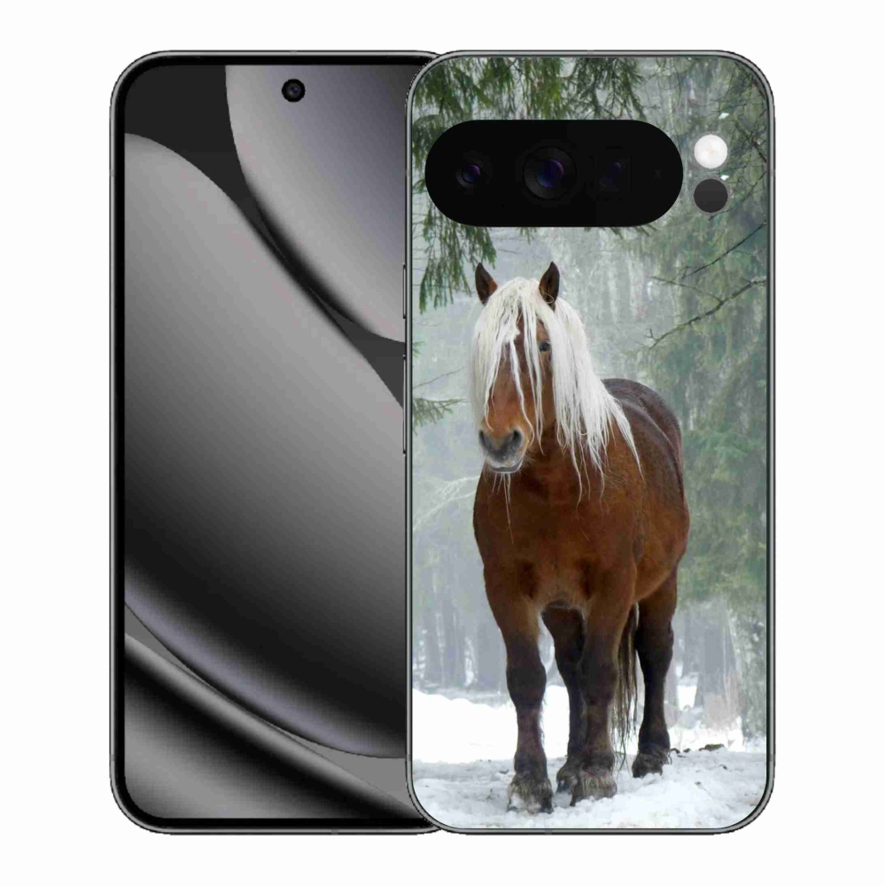 Gélový kryt mmCase na Google Pixel 10 Pro XL - kôň v lese
