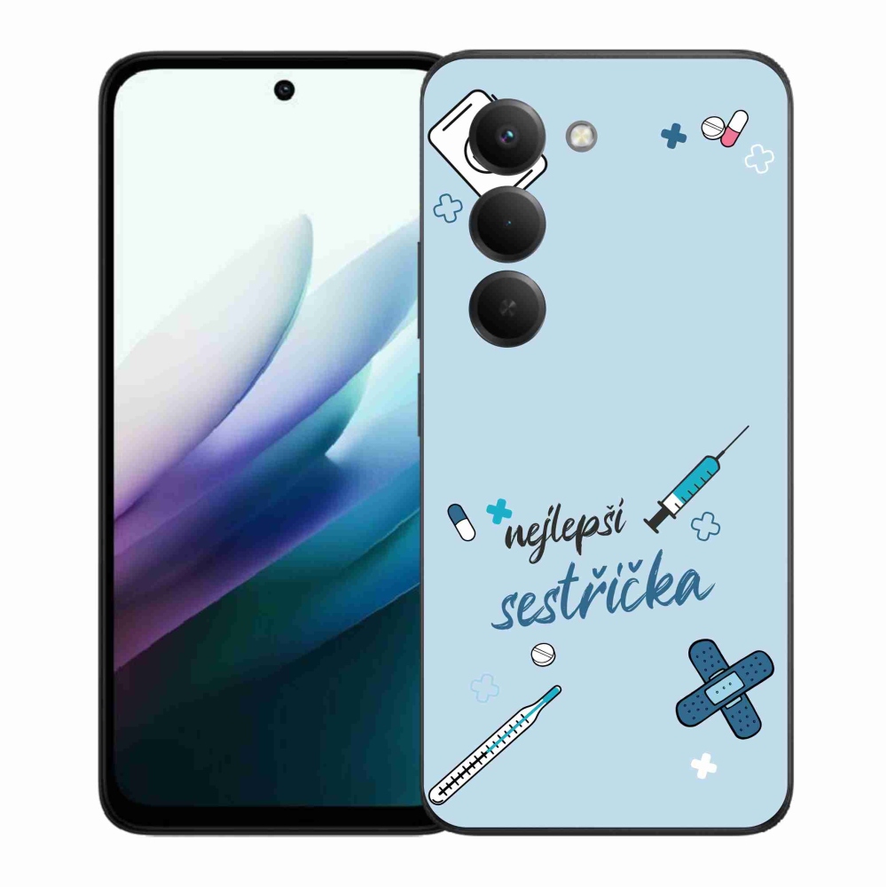 Gélový kryt mmCase na Xiaomi Redmi 15 4G/5G (171mm) - najlepšia sestrička modré pozadie