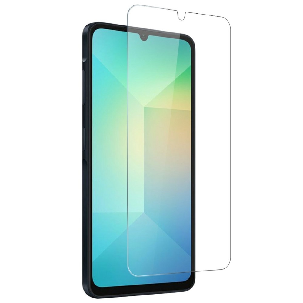 NORTHJO priehľadný gélový obal + tvrdené sklo na Samsung Galaxy A06 - priehľadný