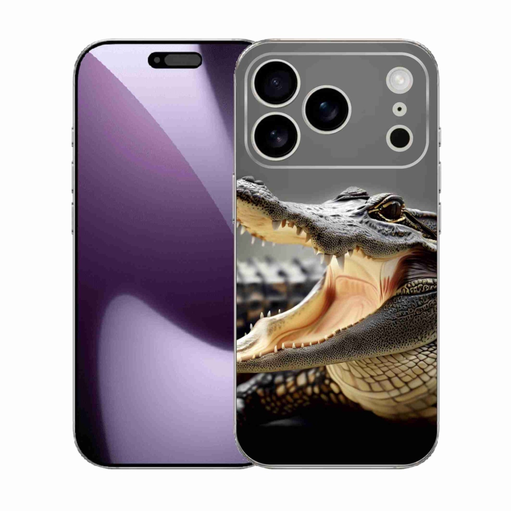 Gélový kryt mmCase na iPhone 17 Pro - krokodíl