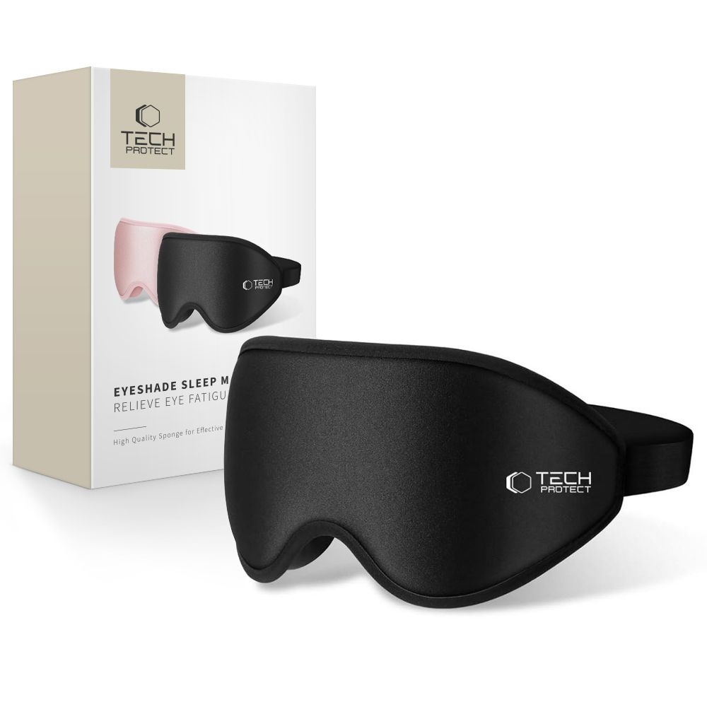 Tech-Protect EyeShade 3D maska ​​na spanie - čierna