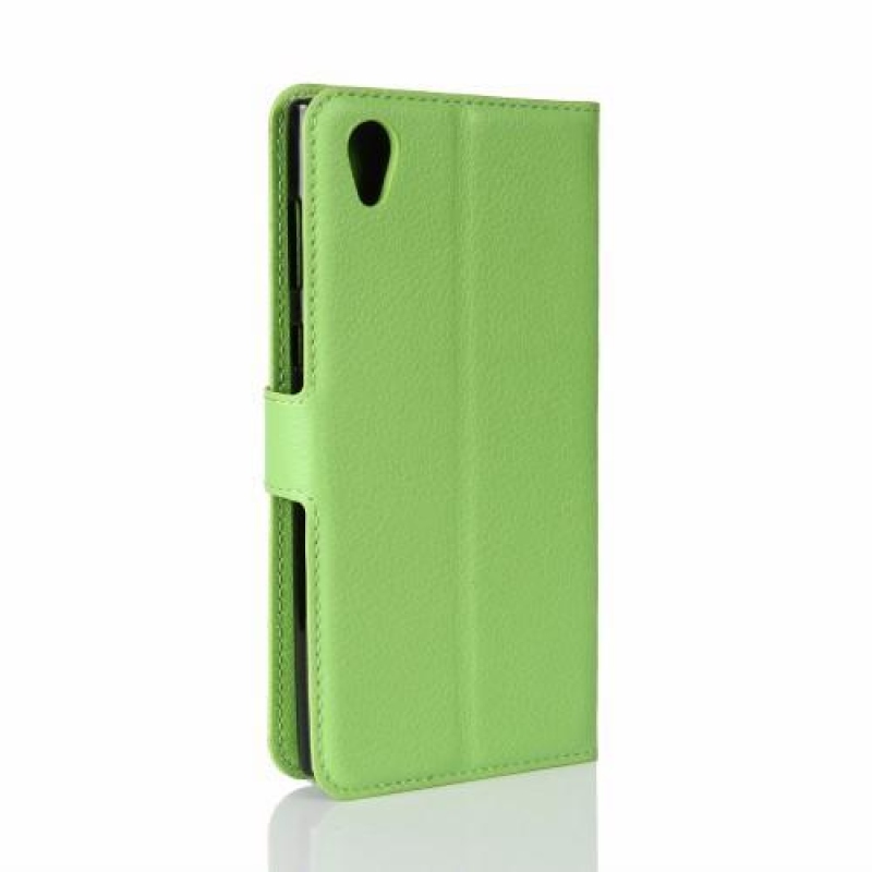 Gaines PU kožené puzdro pre Sony Xperia L1 - zelené