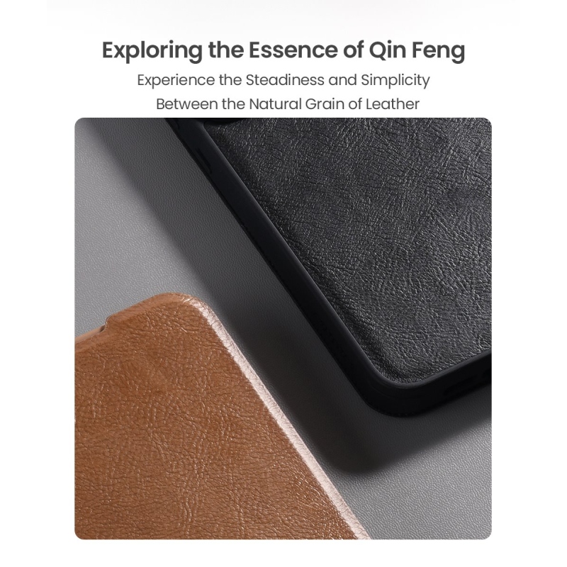 Nillkin Qin Book PRO Puzdro pre Samsung Galaxy A56 5G Brown