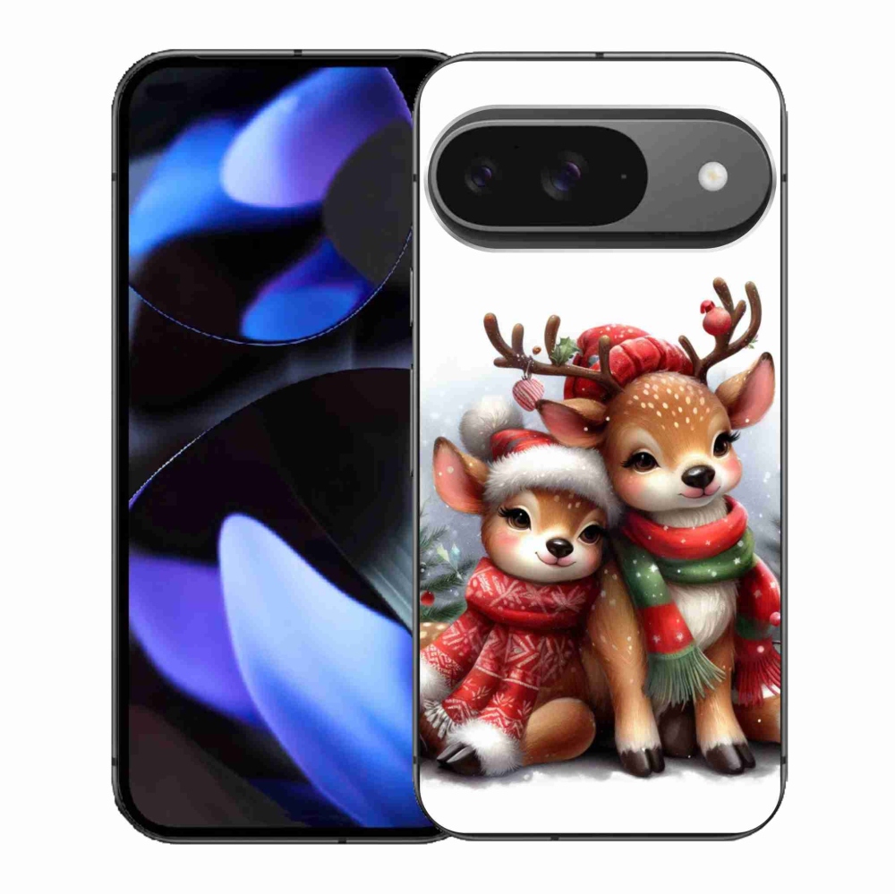 Gélový kryt mmCase na Google Pixel 9/9 Pro - vianočné soby