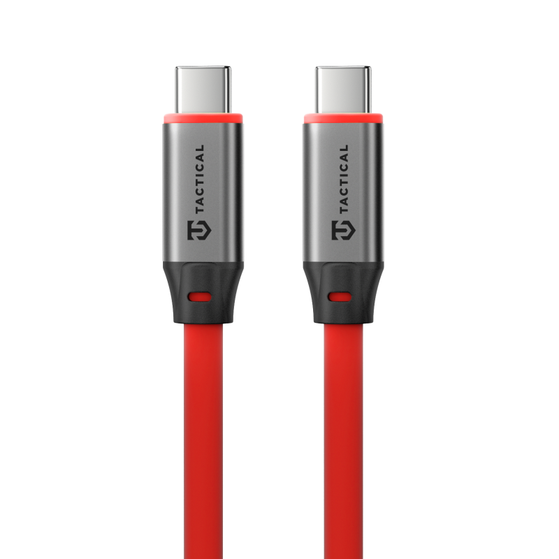 Taktický kábel Fat Man 2.0 USB-C/USB-C 1 m červený