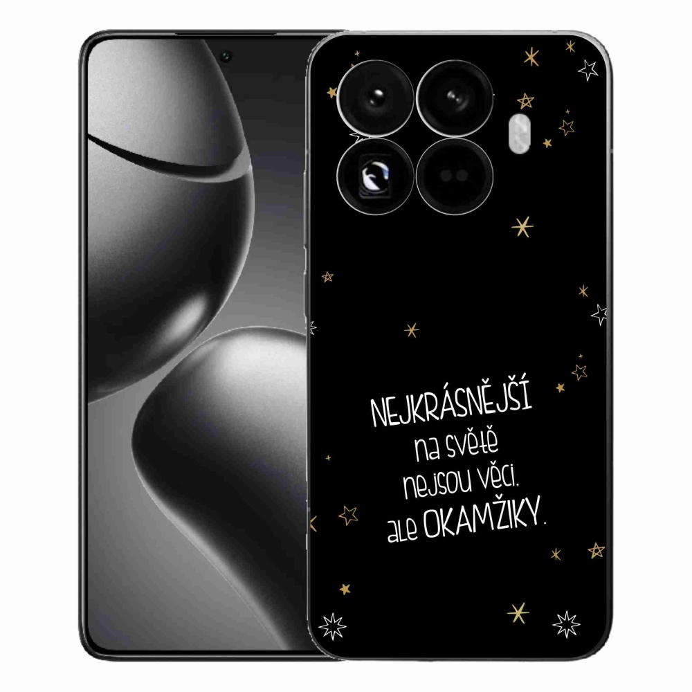 Gélový kryt mmCase na Xiaomi 15T Pro - citát 4 čierne pozadie