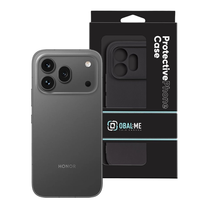 OBAL:ME Matný TPU obal pre Honor 600 Pro – čierny