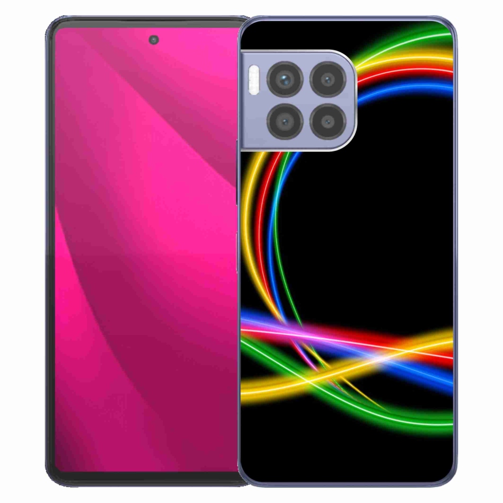 Gélový kryt mmCase na T-Mobile T Phone 2 Pro - neónové kruhy