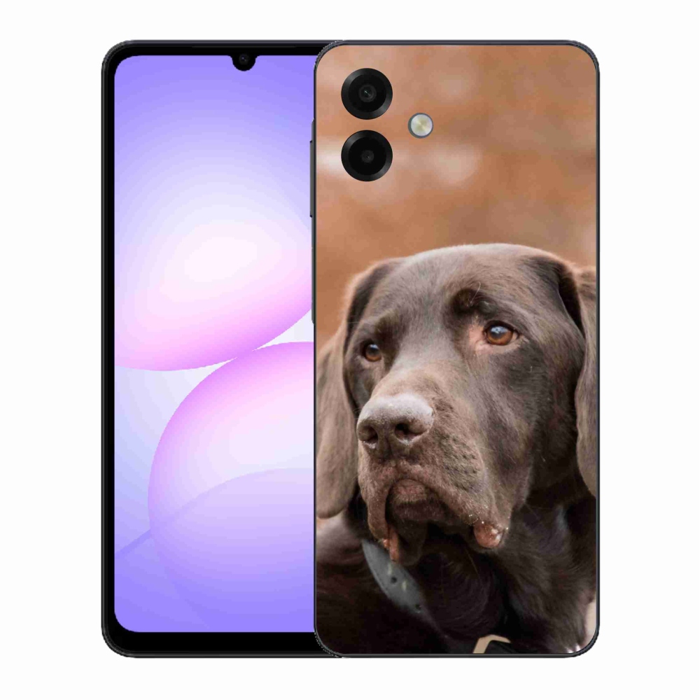 Gélový kryt mmCase na Samsung Galaxy A07 4G - hnedý labrador