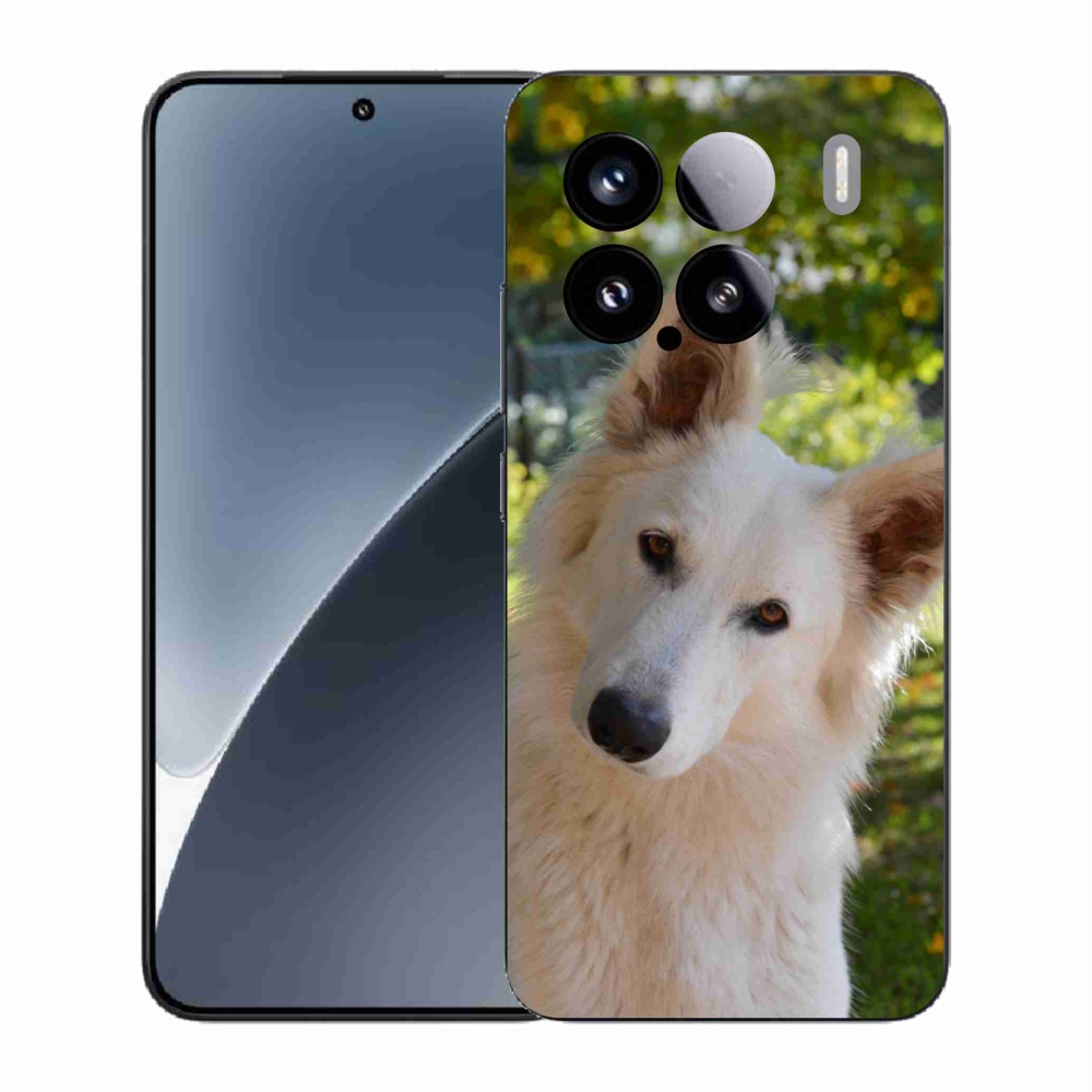 Gélový kryt mmCase na Xiaomi 15 - biely švajčiarsky ovčiak 1