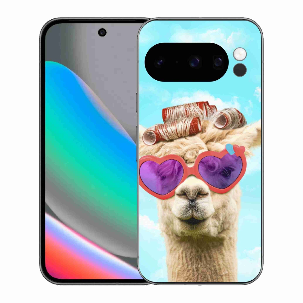 Gélový kryt mmCase na Google Pixel 10 Pro - lama s okuliarmi