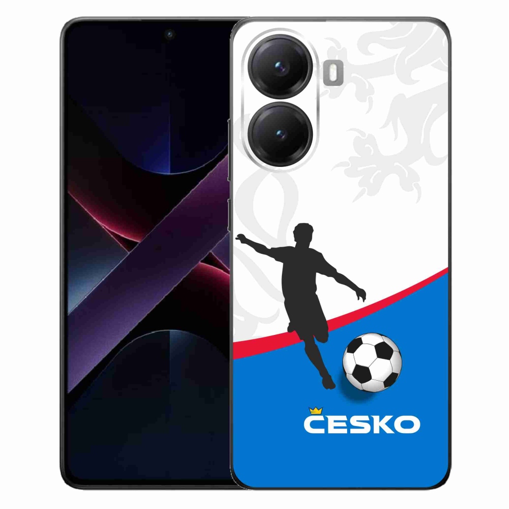 Gélový kryt mmCase na Xiaomi Poco X7 Pro 5G - futbal Česko 1