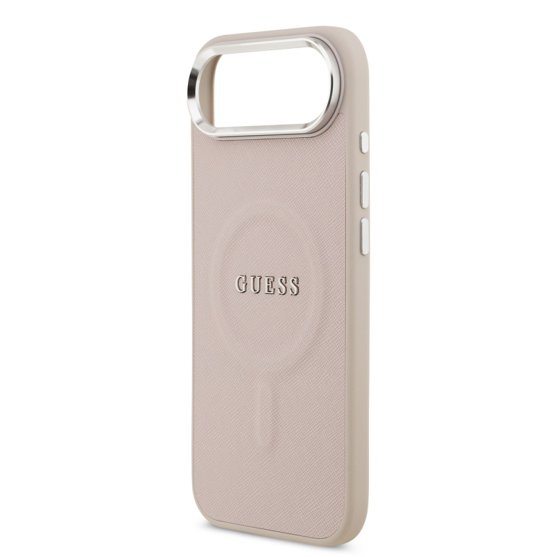 Guess PU Saffiano MagSafe zadný kryt pre iPhone Air Pink