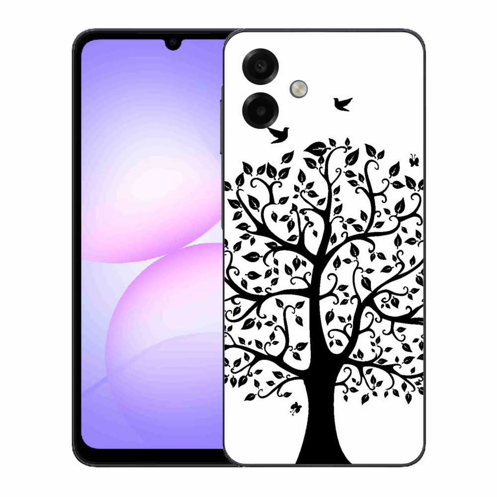 Gélový kryt mmCase na Samsung Galaxy A07 4G - čiernobiely strom