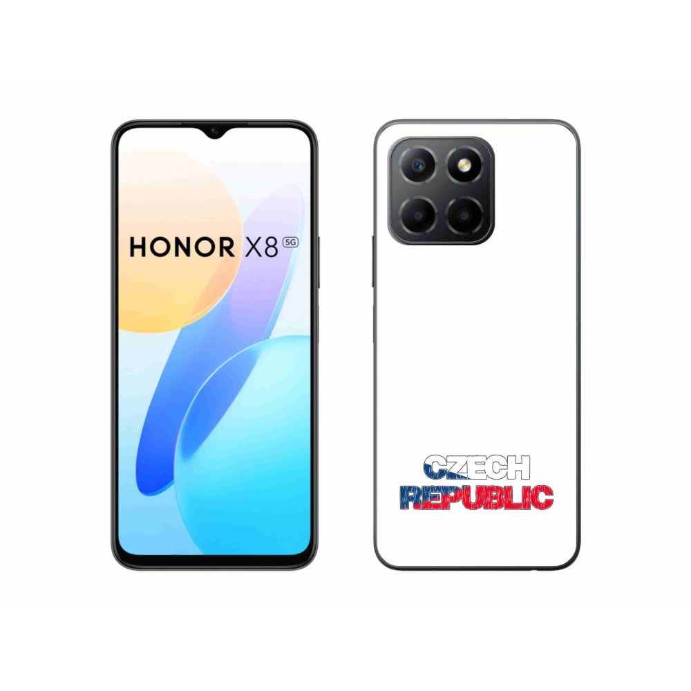 Gélový kryt mmCase na Honor X8 5G/Honor 70 Lite 5G - Czech Republic biele pozadie