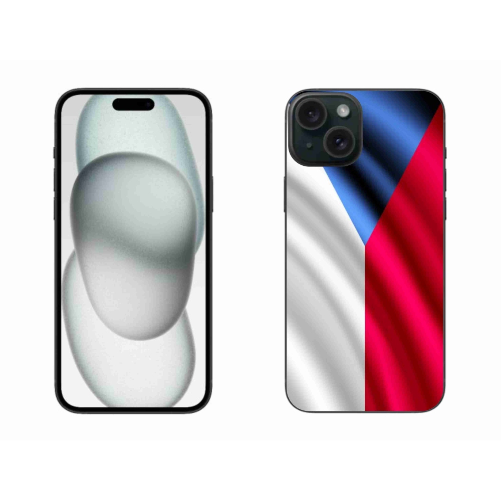 Gélový kryt mmCase na iPhone 15 Plus - česká vlajka