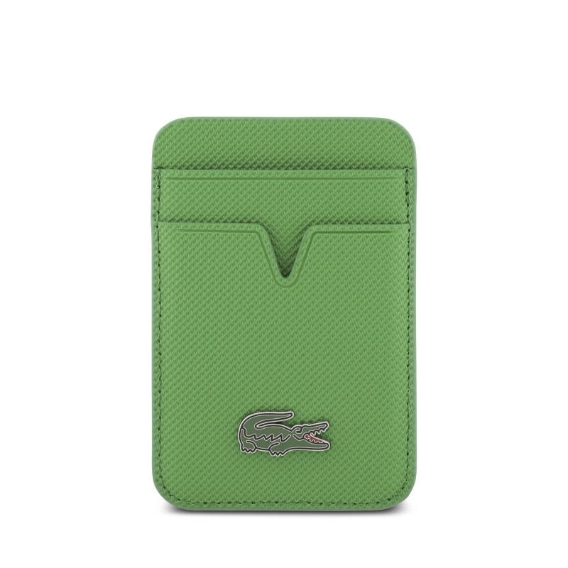 Lacoste Iconic Petit Pique MagSafe zadný kryt + peňaženka pre iPhone 17 Pro Max Green