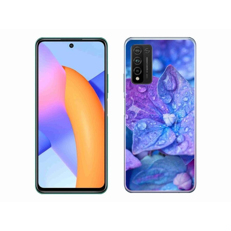 Gélové puzdro mmCase na mobil Honor 10X Lite - fialový kvet