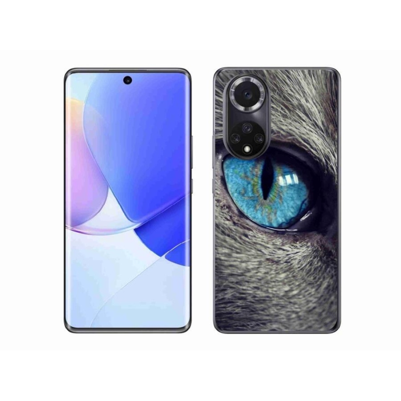 Gélové púzdro mmCase na mobil Honor 50 - modré mačacie oko